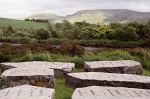 The Present Order is the Disorder of the Future, quote from Antione de Saint-Just, from Ian Hamilton Finlay’s garden “Little Sparta”, Little Sparta, https://www.flickr.com/photos/psyarch/3841401884 (CC BY-SA-2.0)